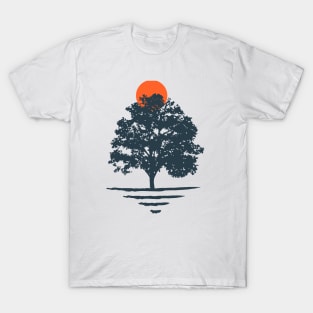 Minimalist Abstract Nature Art #35 Large Tree T-Shirt